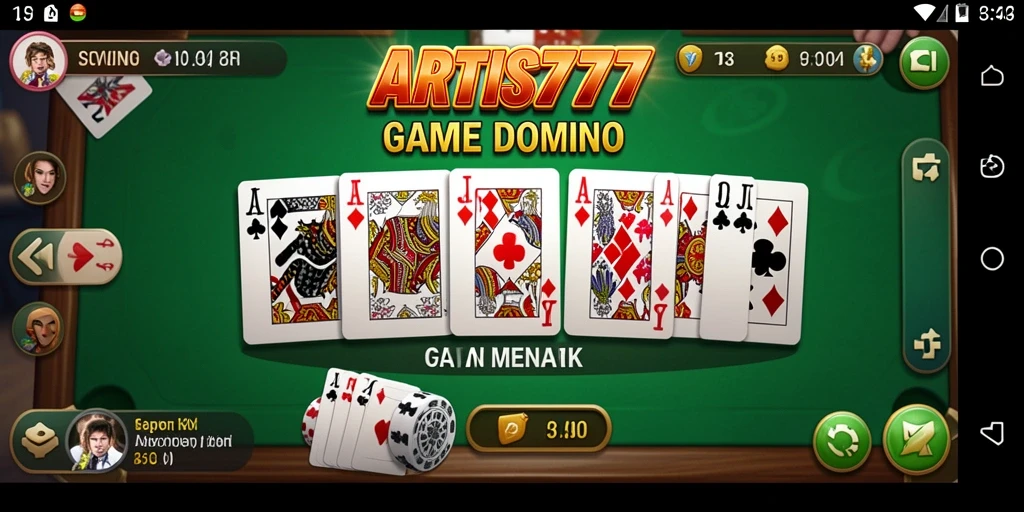 Gameplay seru Domino di ARTIS777 dengan grafis menarik.