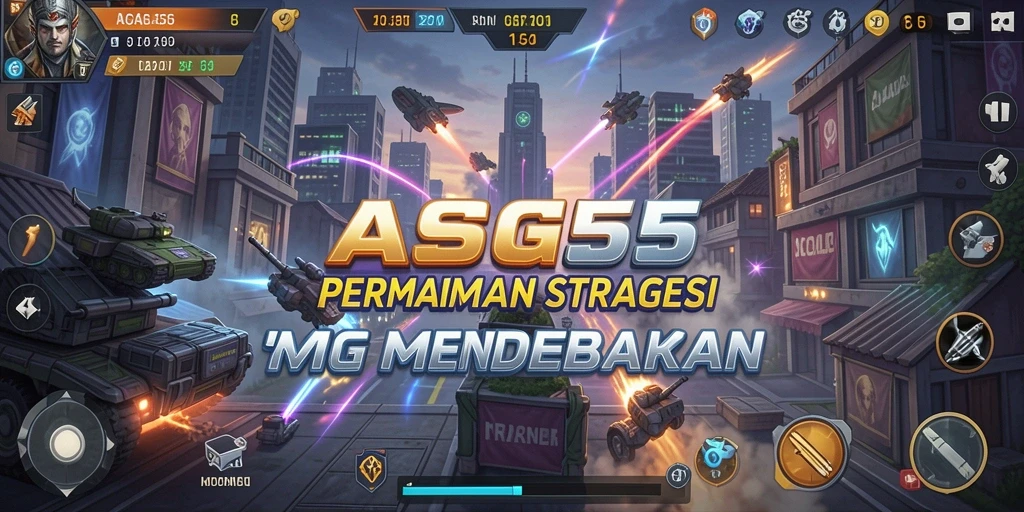 Tampilan gameplay ASG55 yang menarik dan mendebarkan.