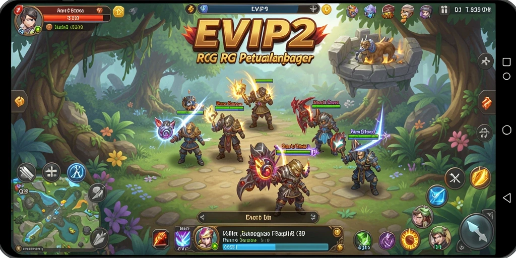 Tampilan gameplay EVIP2 yang menampilkan pertarungan seru dan karakter menawan.