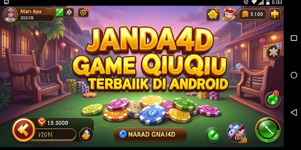 Gameplay QiuQiu seru dan interaktif di JANDA4D.