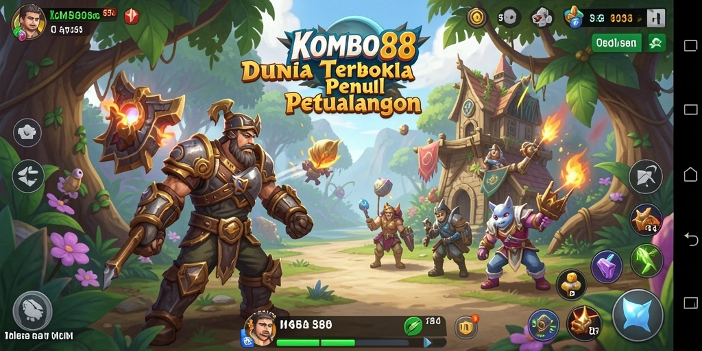 Gameplay menarik dari KOMBO88 dalam dunia terbuka.