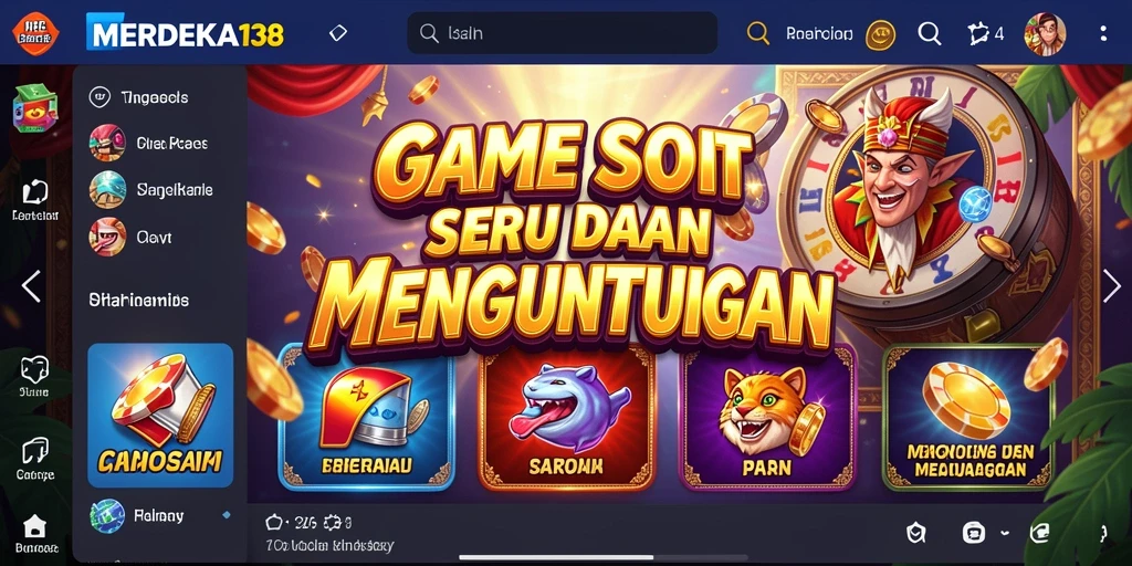 Gameplay seru dari MERDEKA138 dengan berbagai tema Slot.