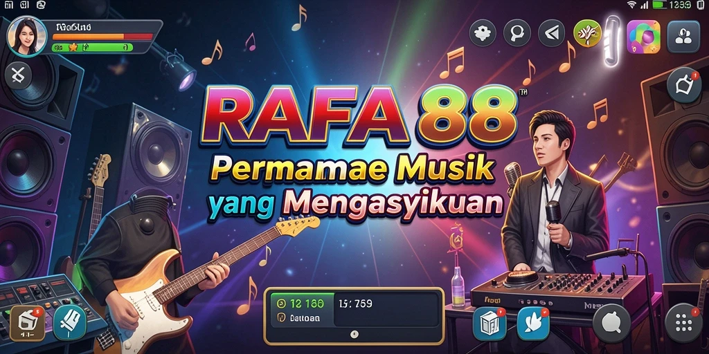 Tampilan gameplay RAFA88 yang menarik dan penuh warna.