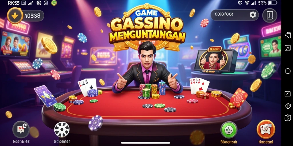 Tampilan gameplay seru dan mendebarkan dari RK55.