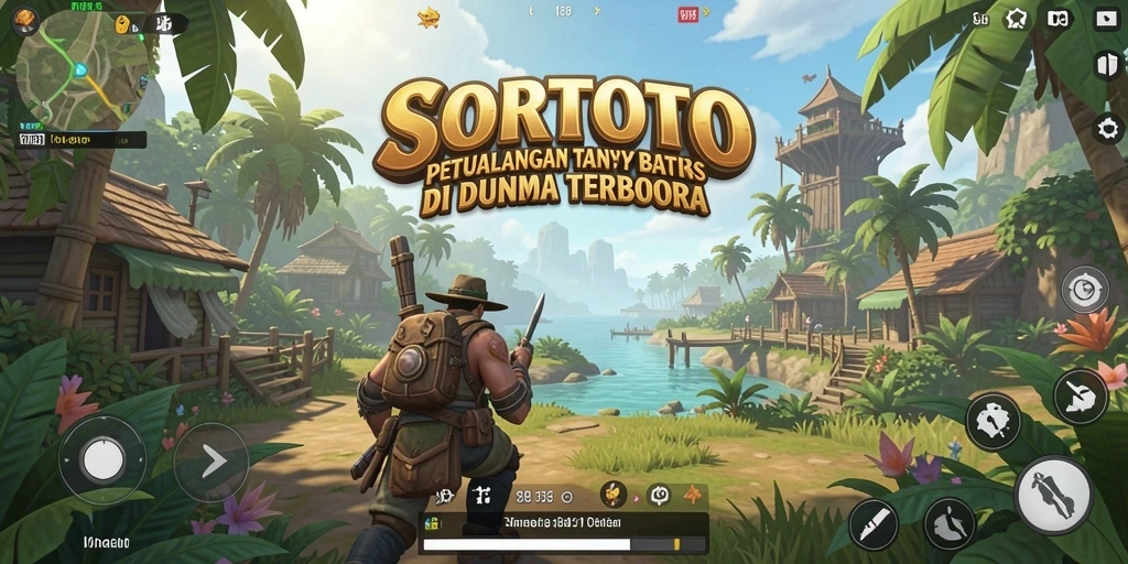 Screenshot utama SORTOTO menampilkan gameplay Open World yang seru.